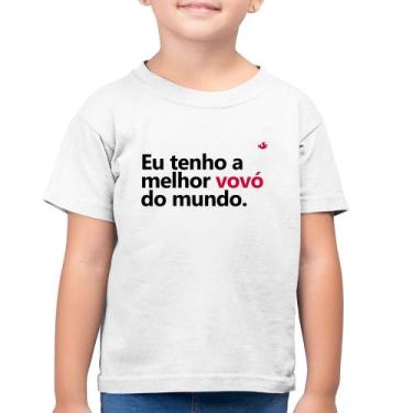 Imagem de Camiseta Algodão Infantil Eu tenho a melhor vovó do mundo - Foca na Mo