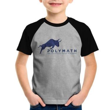 Imagem de Camiseta Raglan Infantil Polymath The Securities Token Platform - Foca