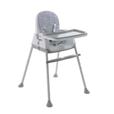 Imagem de Cadeira de Alimentação Bebê Portátil Zest Maxi Baby, Cinza