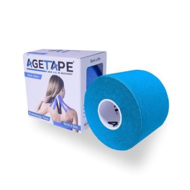 Imagem de Agetape Kinesiology Tape 5cm X 5m - Azul Claro, Azul claro