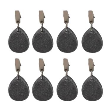 Imagem de Yajuyi 8x Toel Tobleta Pesos Tabela de jantar Tampa de decoração Pátio Pátio de aço inoxidável acampamento pesado Tonela de mesa pesos pesos, Preto 4 Cm