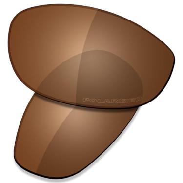 Imagem de SAUCER Lentes de reposição premium para óculos de sol Oakley Monster Dog High Defense - marrom âmbar polarizado