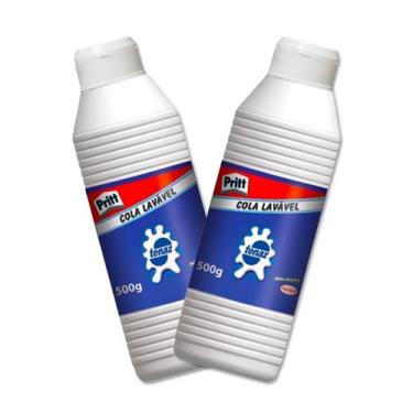 Imagem de Cola branca tenaz Pritt 500 gramas, kit com 2 unidades