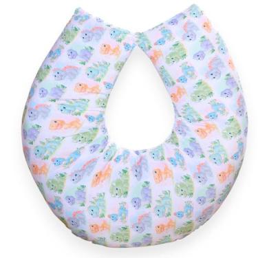 Imagem de Almofada Amamentação para Bebê Menino Sublimada - Carinha de Anjo, Din