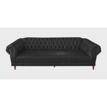 Imagem de Sofá duque courino preto 2,30M