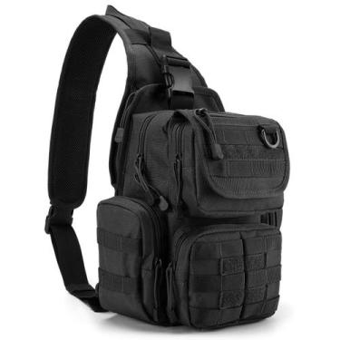 Imagem de Sling Bag G4Free Tactical EDC Pack com alça ajustável preta