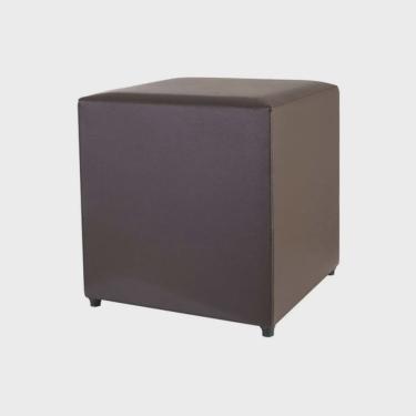 Imagem de Puff Studio 40x40x40 Courino sem Rodizios Tabaco
