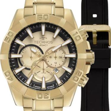 Imagem de Relógio Technos Masculino Legacy Dourado Troca Pulseira - Technos da A