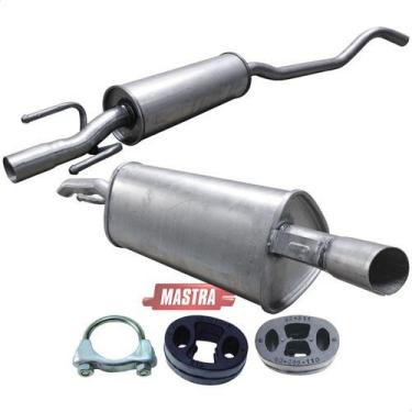 Imagem de Kit Escapamento Abafador + Traseiro Corsa 1.0 8v 2005 A 2009 - ScapJá