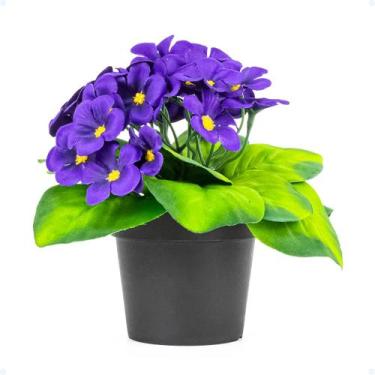 Imagem de Vaso Plantas Artificiais Arranjo Floral Presente Dia Das Mães - Tex We