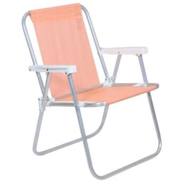 Imagem de Cadeira De Praia Alta Ly Alumínio Sannet Coral 23529 Bel - Bel Fix