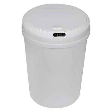 Imagem de Lixeira Automática Com Sensor 12l - Praticidade e Higiene branca