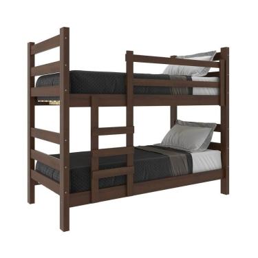 Imagem de Beliche - Vira 2 Camas - Com Colchões Inclusos Dubai Multimóveis Vcr4158 Imbuia