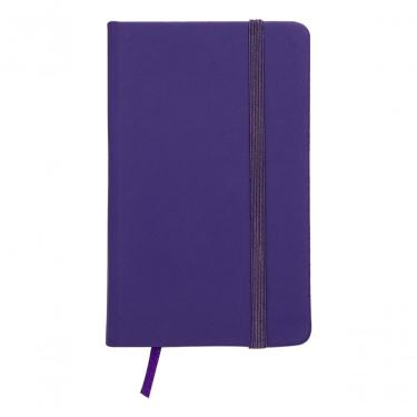 Imagem de Caderneta Tipo Moleskine Agenda Escrever Estudar 13X8 Bolso Cor Roxo