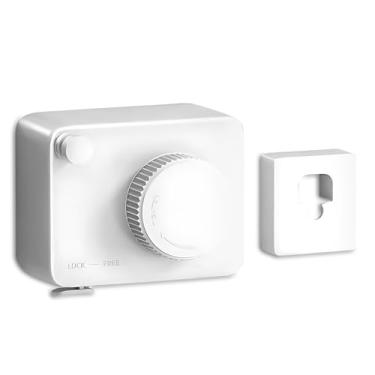 Imagem de Varal Retrátil 14ft Portátil Heavy Duty Indoor e Outdoor Linha Lavagem Corda Varal Aço Inoxidável Com Secure Lock System para Varanda Banheiro Pátios Quartos Lavanderia (Branco)