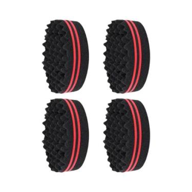 Imagem de Escova De Cabelo Afro Curl Magic Twist Dupla Face Com Esponja De Furos