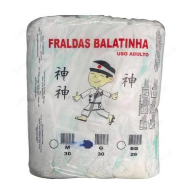 Imagem de Fralda Geriátrica Adulto Descartável Unissex Balatinha 2 Linha, G