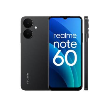 Imagem de Smartphone Realme Note 60 4GB RAM 128GB Preto - Dual SIM, Tela 6.67", 
