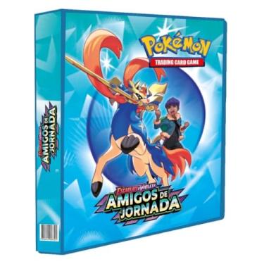 Imagem de Álbum Pasta Fichário Pokemon Escarlate e Violeta Amigos de Jornada Capa Dura Coleção Cartas Cards