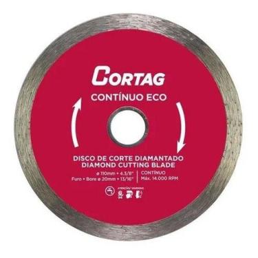 Imagem de Disco Diamantado Cerâmica Azulejo Telha Tijolo 110mm Cortag
