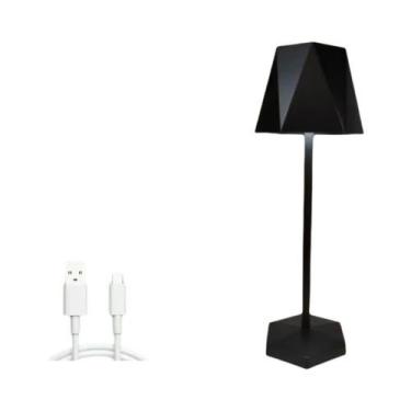 Imagem de Candeeiro De Mesa LED Regulável Sem Fio USB Recarregável Toque Luz Not