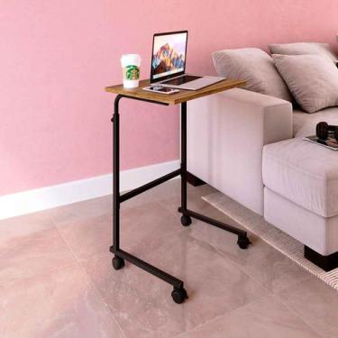 Imagem de Mesa para Notebook com Rodinhas e Regulagem de Altura - Placa e Ponto,