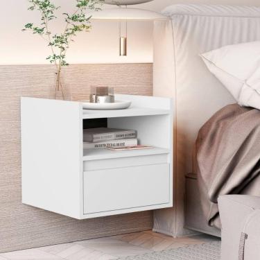 Imagem de Mesa Cabeceira Suspensa Giardini Branco