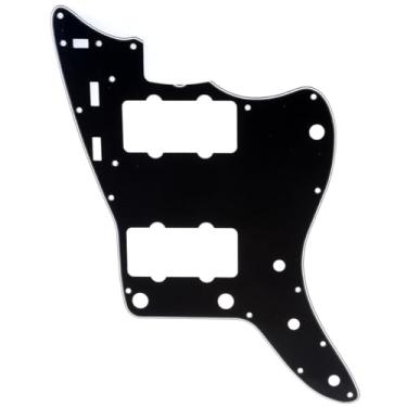Imagem de Musiclily Pro 13 Furos 65 60s Escudo Estilo Vintage Pickguard para Guitarra Jazzmaster Americana,3 Camadas Preto