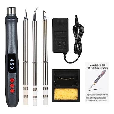 Imagem de CIADAZ 72W T12P Ferro de Solda Ajustável Equipamento de Estação de Solda Digital SH72 Conjunto de Ferramentas de Reparo de Eletrônicos Domésticos Portáteis Plugue UE 100-240V