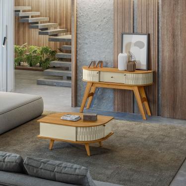 Imagem de Mesa de Centro Indianápolis e Aparador Estoril - Cumaru/Opala Madetec
