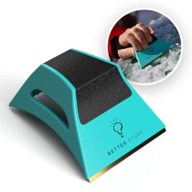 Imagem de BETTER STUFF WINS USA NETWORK'S AMERICA'S – Melhor raspador de gelo para para-brisas de carro – Em conformidade com a janela – lascas e gelo transparente no mesmo movimento – Compacto –
