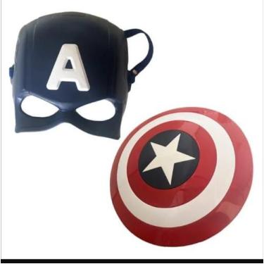 Imagem de Brinquedo Infantil Kit Escudo Capitão América Máscara Brinquedo Infant