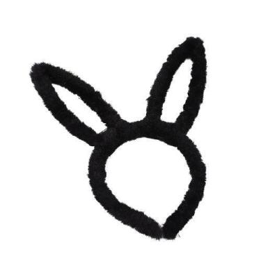 Imagem de Tiara Arco Fantasia Orelha Coelho Com Led - MC Presentes, Preto
