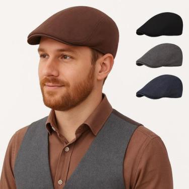 Imagem de Boina Boné Chapéu Italiano Lã Masculina Macia Peaky Blinders - GOD TAL