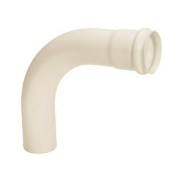 Imagem de Curva Longa 90 x 100mm PVC Branca para Esgoto - Plastubos