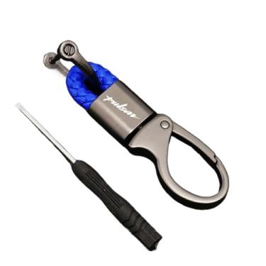 Imagem de jininshengxindianzi Custom Moto Keychain Compatible With Bajaj Pulsar Ns Rs 200 NS200 RS200 V2 AS 200RS 200NS 200AS 150 Keyring Key Chain Motorcycle Accessories(Blue)