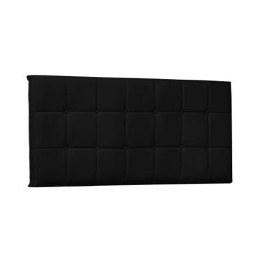 Imagem de Painel de Cama 195cm Sonhare Suede - Lucadi Home, Suede Preto