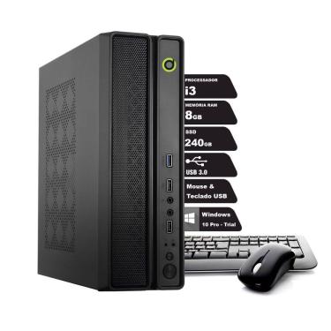 Imagem de Computador ON Slim i3 3 Geração 8GB DDR3 240GB SSD Windows 10 Pro