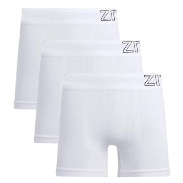 Imagem de Kit 3 Cuecas Boxer Masculina Zee Rucci Microfibra Poliamida Seamless -