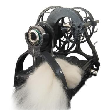 Imagem de Roda giratória elétrica, roda giratória de lã de pelo de cachorro, enrolador de fio de lã de tricô, controle de velocidade, avanço e reversão, máquina giratória de fio inteligente para fabricação de