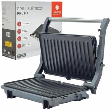 Imagem de Grill Sanduicheira 1000W Antiaderente Potente Preto (220v)
