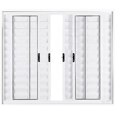 Imagem de Veneziana 6 Folhas Sem Grade Linha 18 - Prover Esquadrias, 120X100, Br