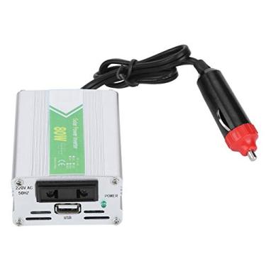 Imagem de Fydun 80W Inverter de Tensão de Energia SMART DC12V para Ondas de Correção AC220V Monitoramento Em Tempo Real Com Indicador LED Conversor de Energia do Inversor de Carro para Camping