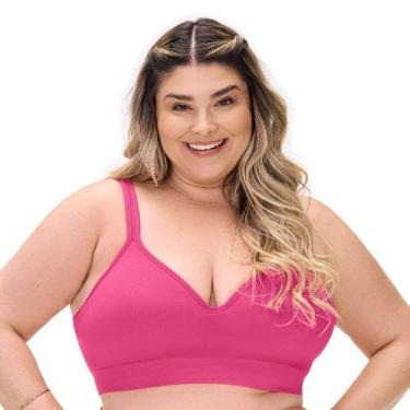 Imagem de Sutiã Comfort Plus Duplo Alças Largas Reguláveis com Bojo sem Costura 