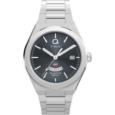 Imagem de Timex Relógio masculino continental de 39 mm - pulseira de aço inoxidável, mostrador pr...