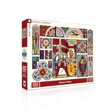 Imagem de New York Puzzle Company - Vitral Vintage Images - Quebra-cabeça de 1000 peças para adultos