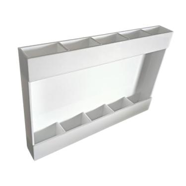 Imagem de Bothyi Suporte de acrílico para canudos, copo organizador de canudos, recipiente de armazenamento montado na porta do armário, acessórios de cozinha para