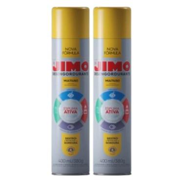 Imagem de Kit 2 Jimo Desengordurante Limpador Multiuso 400ml Remove Gordura Grel
