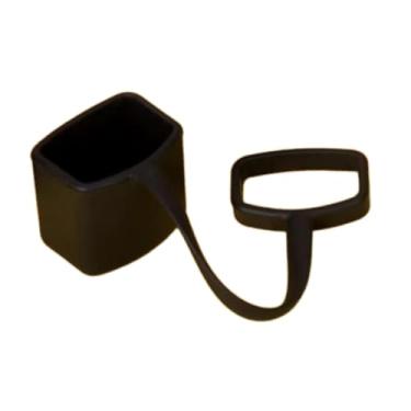 Imagem de Colaxi Capa de silicone para boquilha Kazoo, proteção para flauta Kazoo, peça protetora para instrumento de, capa protetora contra poeira para prática, Preto