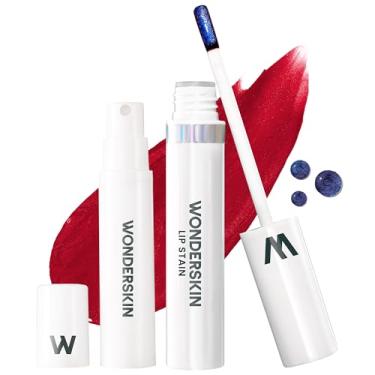 Imagem de Wonderskin Wonder Blading Lip Stain Kit De Remoção E Revelação - Kit De Manchas De Maquiagem Natural De Longa Duração, À Prova D'Água E À Prova De Transferência (Divine)